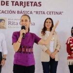 Claudia Sheinbaum Encabeza Entrega de Becas Rita Cetina en León, Guanajuato